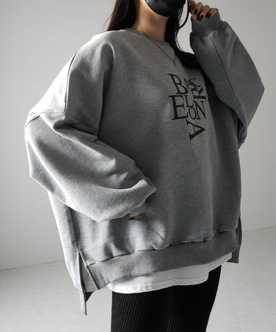 【 ２color 】BACロゴレタリングビッグスウェット ／ BAC logo lettering big sweatshirt