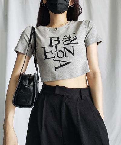 【 ４color 】BACロゴレタリングショートＴシャツ