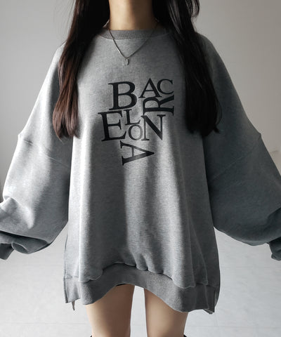 【 ２color 】BACロゴレタリングビッグスウェット ／ BAC logo lettering big sweatshirt