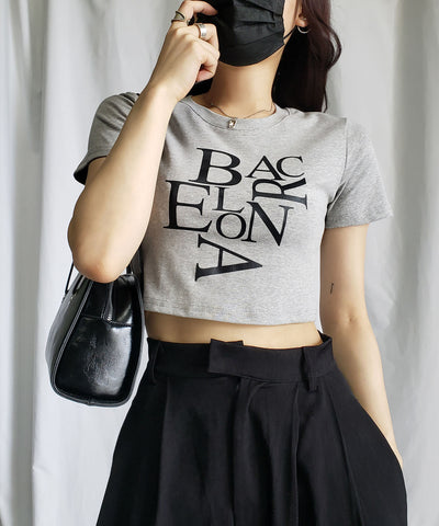 【 ４color 】BACロゴレタリングショートＴシャツ