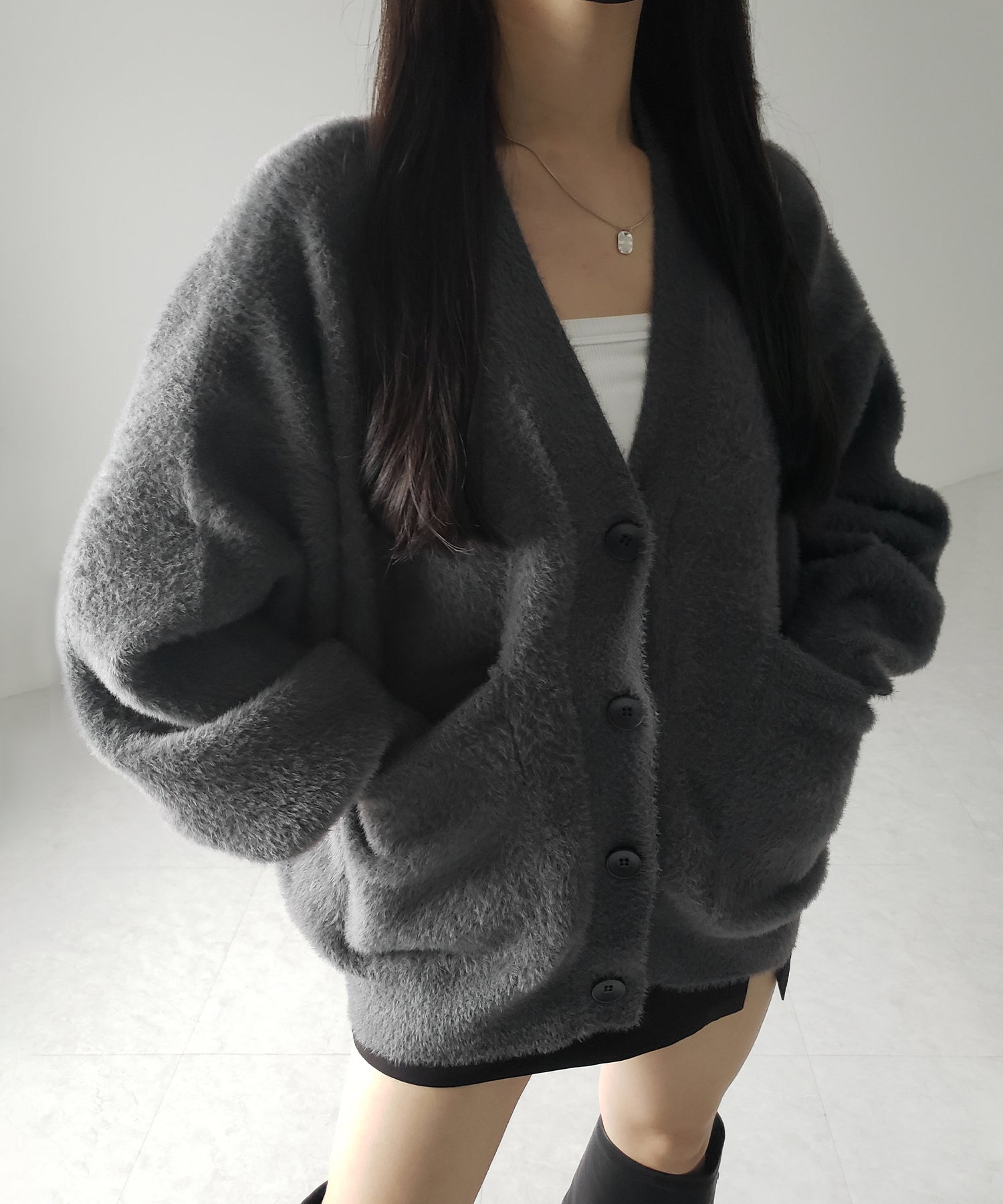 新品 rosy monster ボリュームスリーブニットジャケット