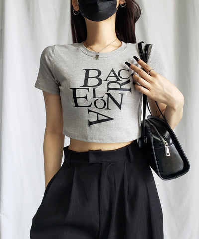 【 ４color 】BACロゴレタリングショートＴシャツ