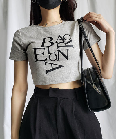 【 ４color 】BACロゴレタリングショートＴシャツ