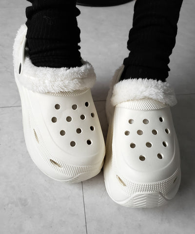 厚底スニーカーソールボアクロッグサンダル ／ platform sneaker sole boa clog sandals