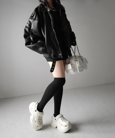 厚底スニーカーソールボアクロッグサンダル ／ platform sneaker sole boa clog sandals