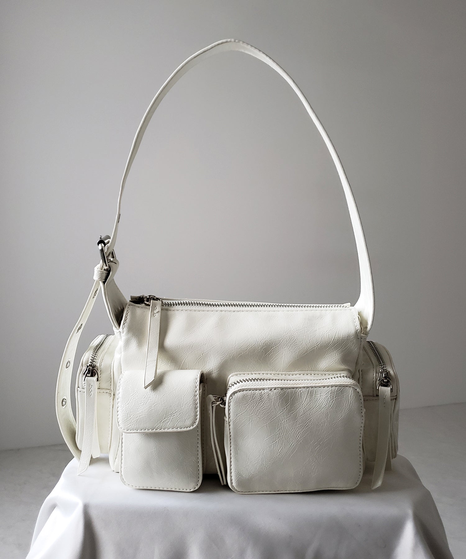 【 ３color 】４アウトポケットヴィンテージスクエアショルダーバッグ ／ 4 outpocket vintage square shoulder bag