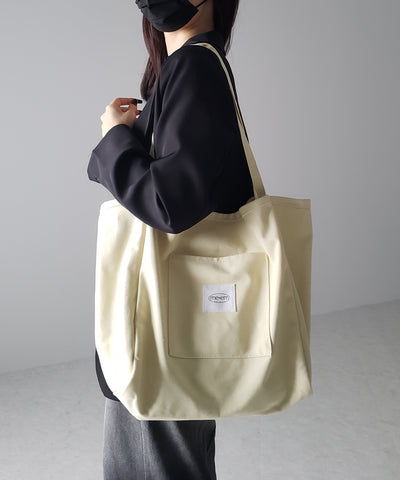 【 ７color ／大容量 】ミームセレクトオリジナルタグキャンバスカラートートバッグ ／ me+em select original tag canvas color totebag