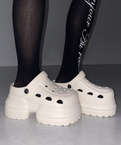 厚底クロッグサンダル ／ Platform clog sandals