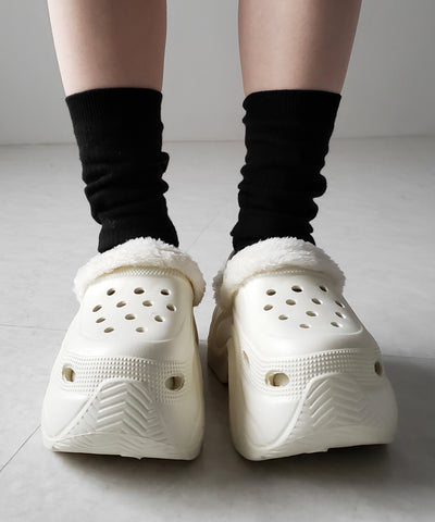 厚底スニーカーソールボアクロッグサンダル ／ platform sneaker sole boa clog sandals