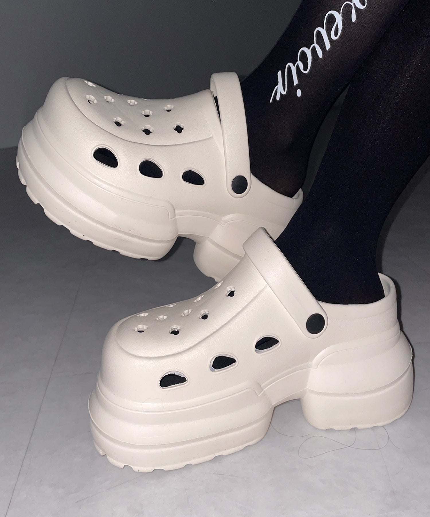 厚底クロッグサンダル ／ Platform clog sandals