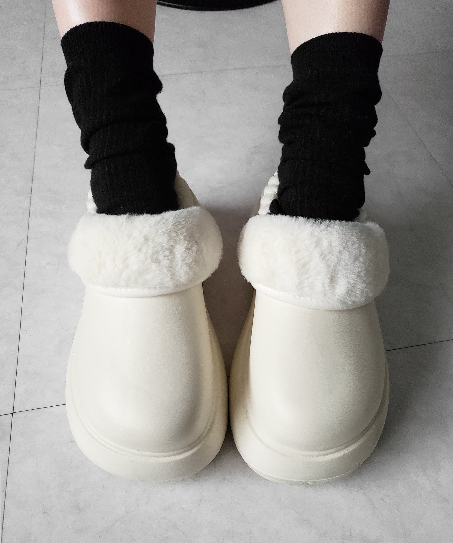 厚底EVAボアサボスリッポン ／ platform EVA boa sabo slipons