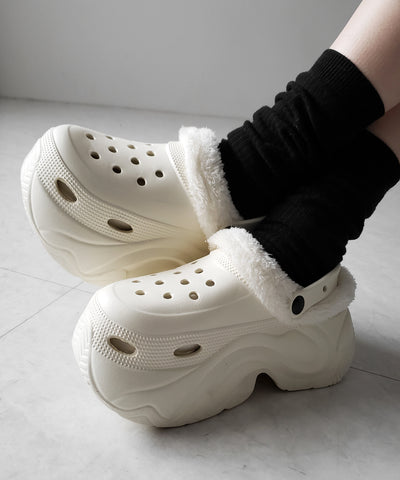 厚底スニーカーソールボアクロッグサンダル ／ platform sneaker sole boa clog sandals