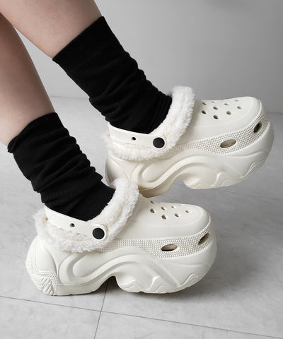 厚底スニーカーソールボアクロッグサンダル ／ platform sneaker sole boa clog sandals