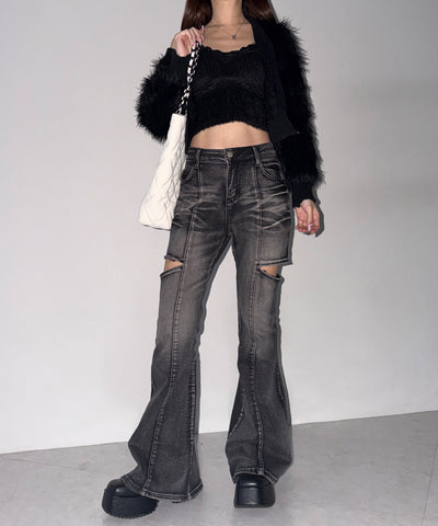 【 A4収納可 】キルティングスクエアチェーンバッグ/ quilted square chain bag