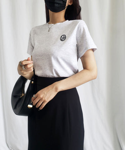 OBE刺繍 ミニロゴＴシャツ【 韓国製 】