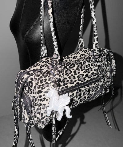 【 ショルダーストラップ付き２WAY 】ヴィンテージアウトポケットグランジボストンショルダーバッグ／ vintage out pocket grunge boston shoulder bag