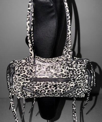 【 ショルダーストラップ付き２WAY 】ヴィンテージアウトポケットグランジボストンショルダーバッグ／ vintage out pocket grunge boston shoulder bag