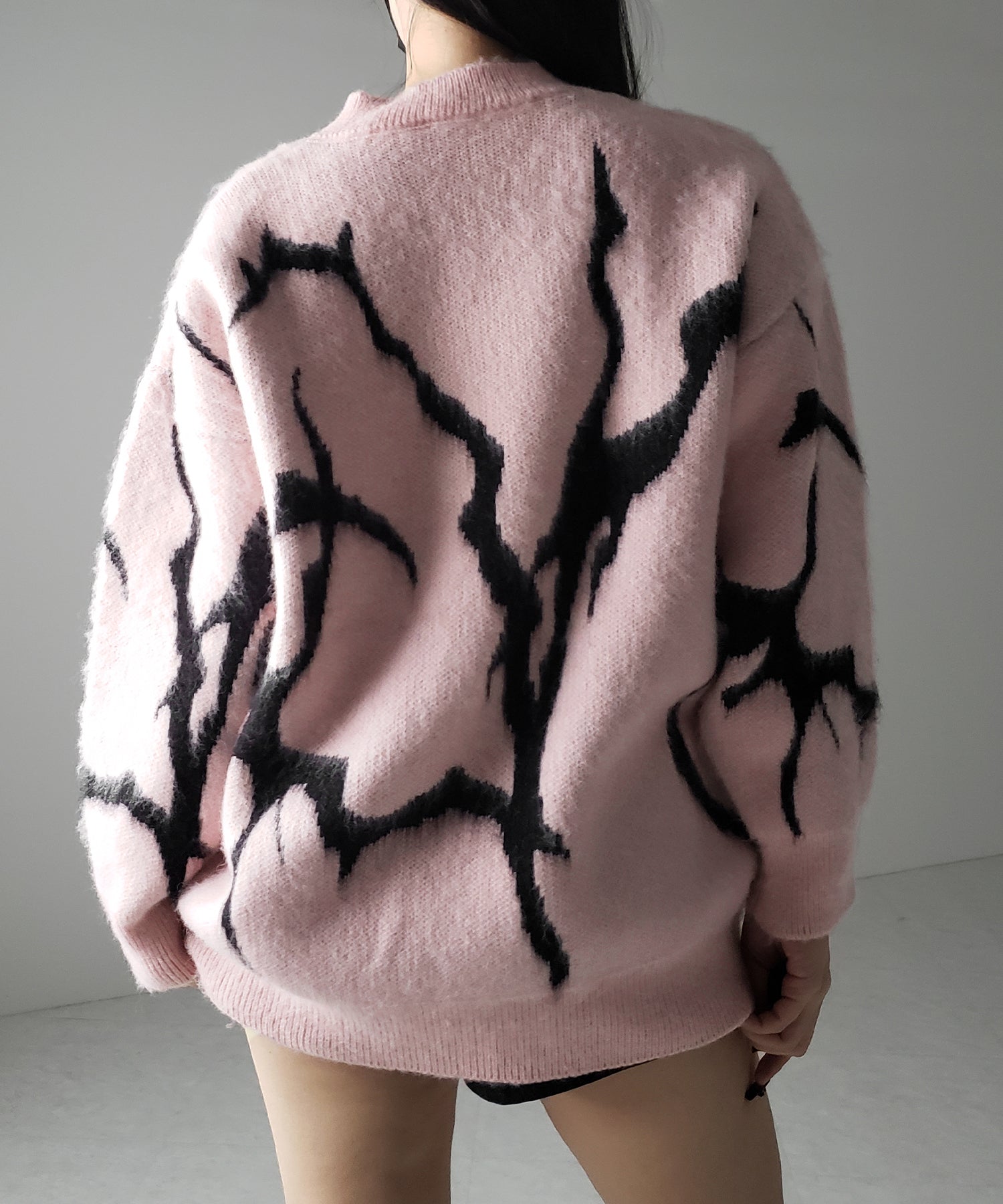【 ３color 】CRACK モヘアライクオーバーニット ／ CRACK mohair-like over knit