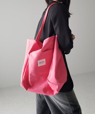 【 ７color ／大容量 】ミームセレクトオリジナルタグキャンバスカラートートバッグ ／ me+em select original tag canvas color totebag