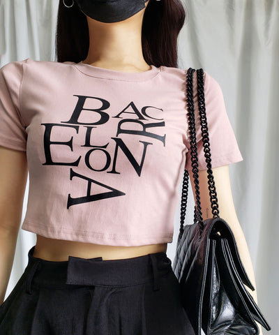 【 ４color 】BACロゴレタリングショートＴシャツ