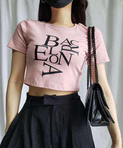 【 ４color 】BACロゴレタリングショートＴシャツ