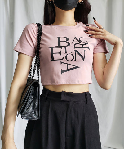 【 ４color 】BACロゴレタリングショートＴシャツ
