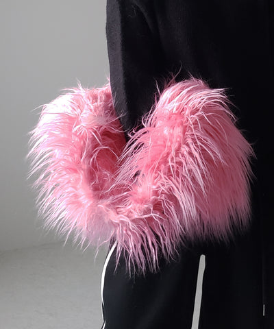 【 ５color 】シャギーファーワンハンドルショルダーバッグ ／ shaggy fur onehandle shoulder bag