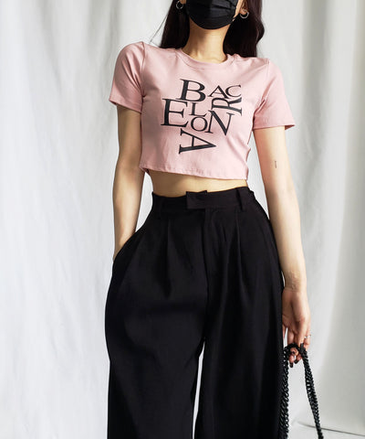 【 ４color 】BACロゴレタリングショートＴシャツ
