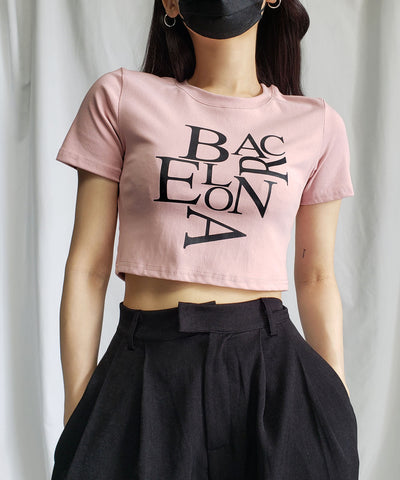 【 ４color 】BACロゴレタリングショートＴシャツ