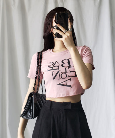 【 ４color 】BACロゴレタリングショートＴシャツ