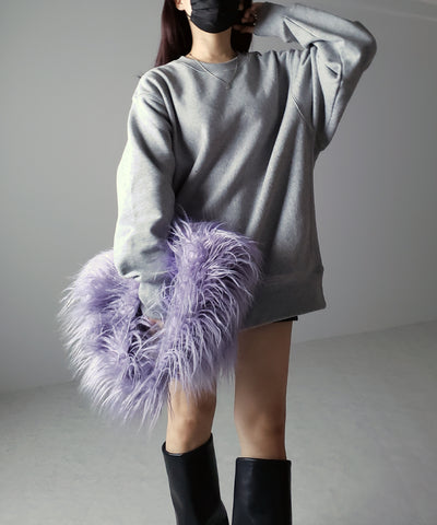 【 ５color 】シャギーファーワンハンドルショルダーバッグ ／ shaggy fur onehandle shoulder bag