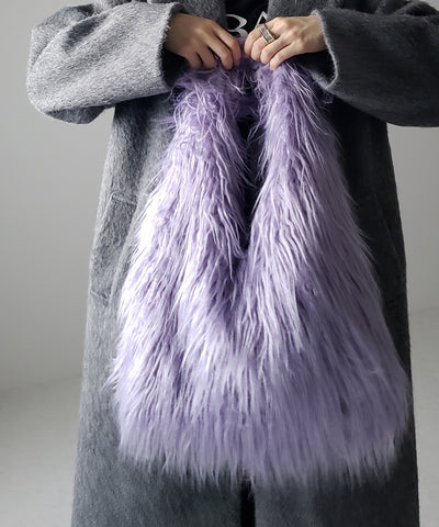 【 ５color 】シャギーファーワンハンドルショルダーバッグ ／ shaggy fur onehandle shoulder bag