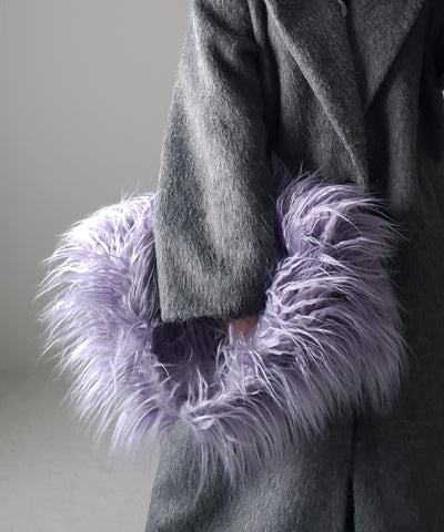 【 ５color 】シャギーファーワンハンドルショルダーバッグ ／ shaggy fur onehandle shoulder bag
