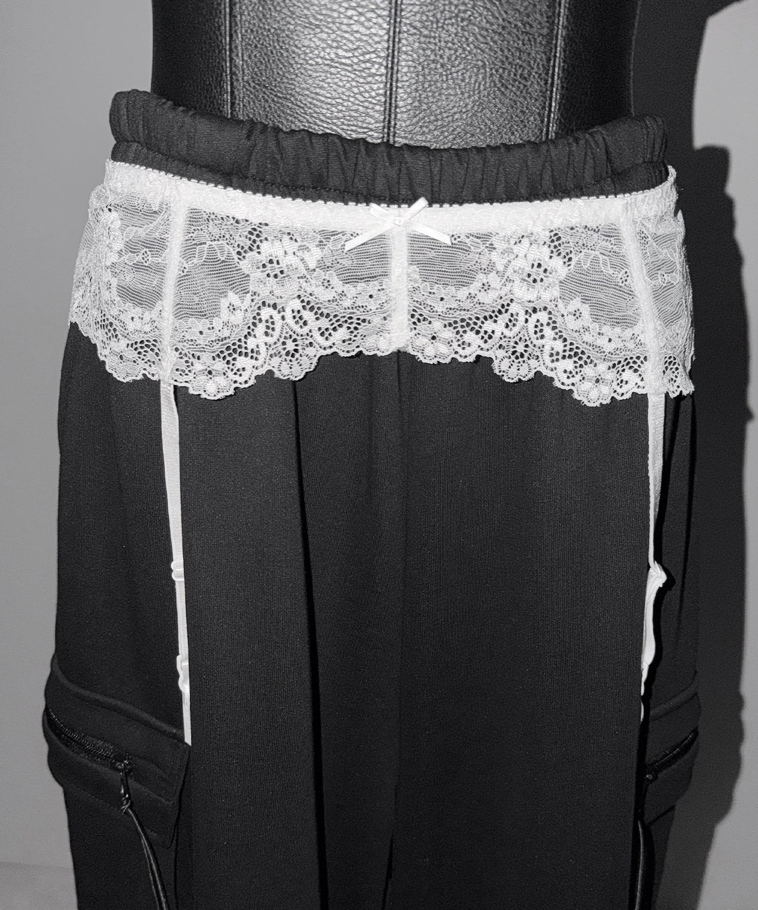 レースリボンストラップガーターベルト ／lace ribbon strap garter belt