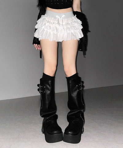 リボンフリルミニショートパンツ ／ ribbon frill mini short pants