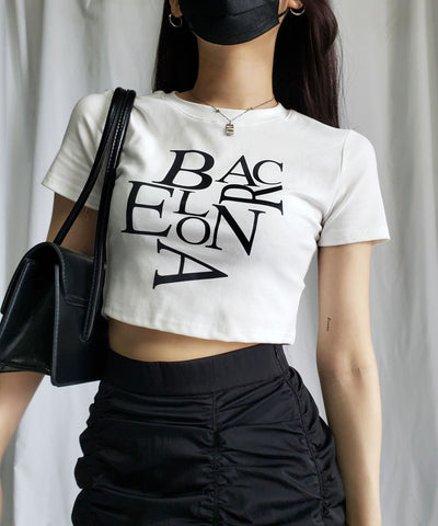 【 ４color 】BACロゴレタリングショートＴシャツ