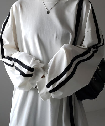 【 ２color 】サイドラインビッグＴシャツ ／ side line BIG Tee