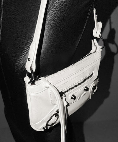 【 ショルダーストラップ付き２WAY 】ヴィンテージライクグランジミニハンドバッグ／ vintage like grunge mini hand bag