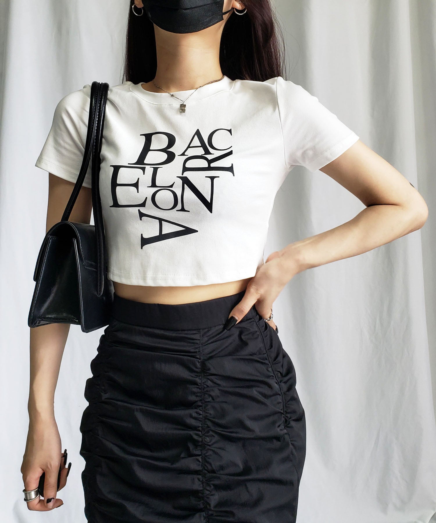 【 ４color 】BACロゴレタリングショートＴシャツ