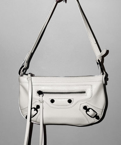 【 ショルダーストラップ付き２WAY 】ヴィンテージライクグランジミニハンドバッグ／ vintage like grunge mini hand bag