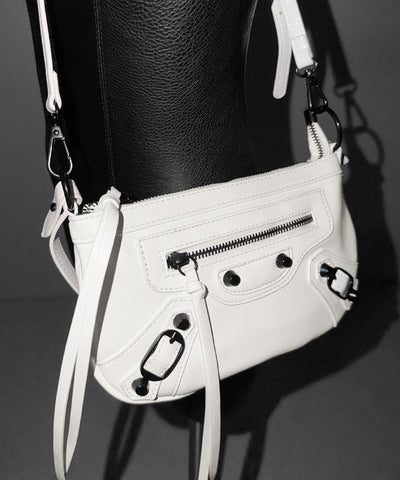 【 ショルダーストラップ付き２WAY 】ヴィンテージライクグランジミニハンドバッグ／ vintage like grunge mini hand bag