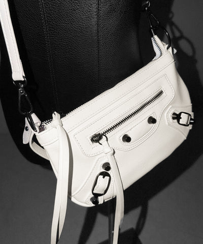 【 ショルダーストラップ付き２WAY 】ヴィンテージライクグランジミニハンドバッグ／ vintage like grunge mini hand bag