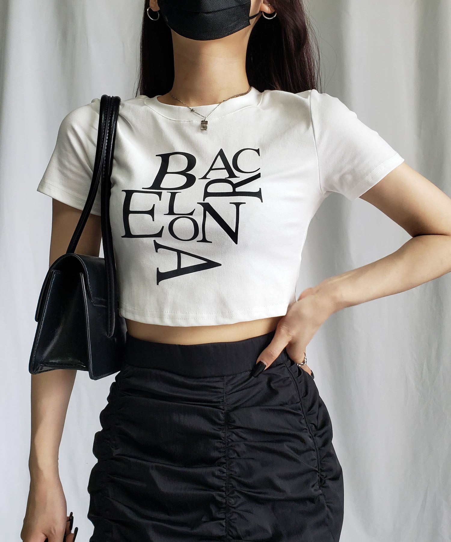 【 ４color 】BACロゴレタリングショートＴシャツ