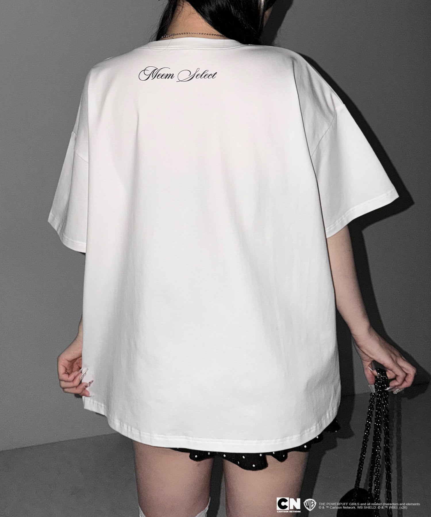 【THE POWERPUFF GIRLS】パワーパフガールズビッグプリントオーバーサイズＴシャツ / big print oversize Tee【 セットアップ着用可能 】