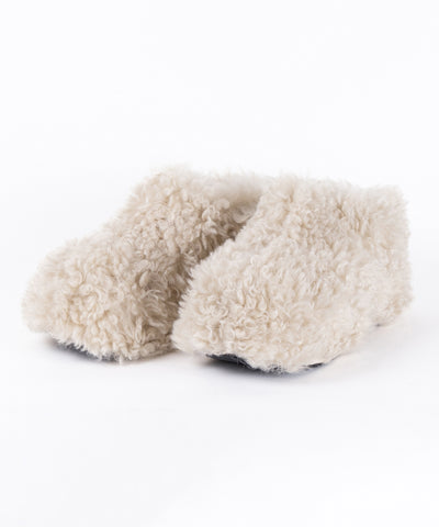 厚底テディボアサボサンダル ／ platform teddy boa sabo sandals