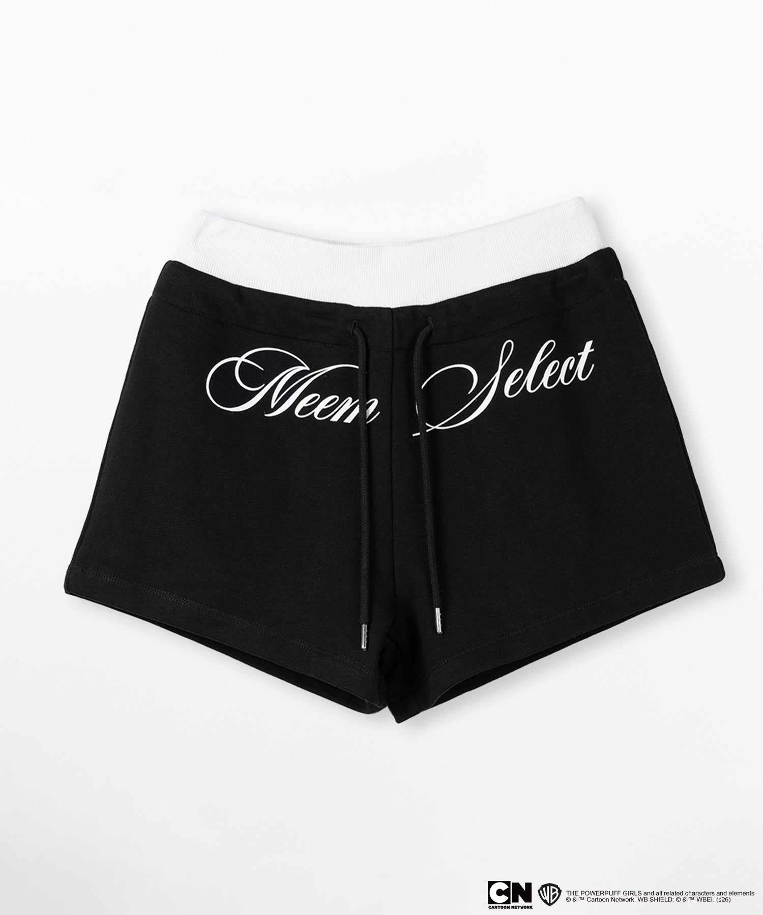 【THE POWERPUFF GIRLS】SETUP パワーパフガールズスクエアネックスリムキャミソール＆レタリングロゴショートパンツ / square neck slim camisole & lettering logo short pants