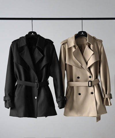 ウエストマークレディミドルトレンチコート ／ waistmark lady middle trench coat