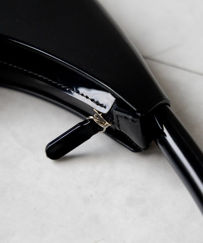 【 ２color 】 PVC ハーフムーンショルダーバッグ ／ PVC HALF MOON SHOULDER BAG