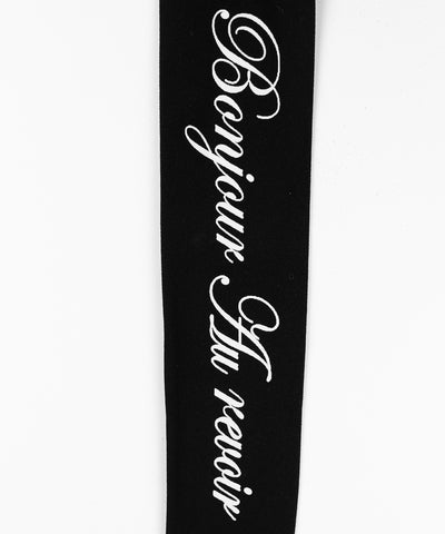 【 選べる３柄アソート 】レタリングロゴシアーニーハイソックス ／ lettering logo sheer knee high socks