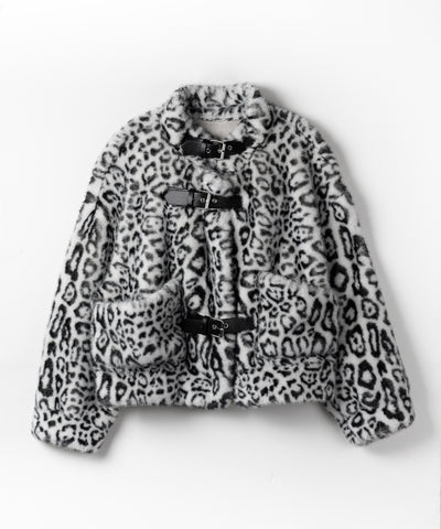 【 ２color 】B-3 レオパードボリュームファーコート ／ B-3 leopard volume fur coat